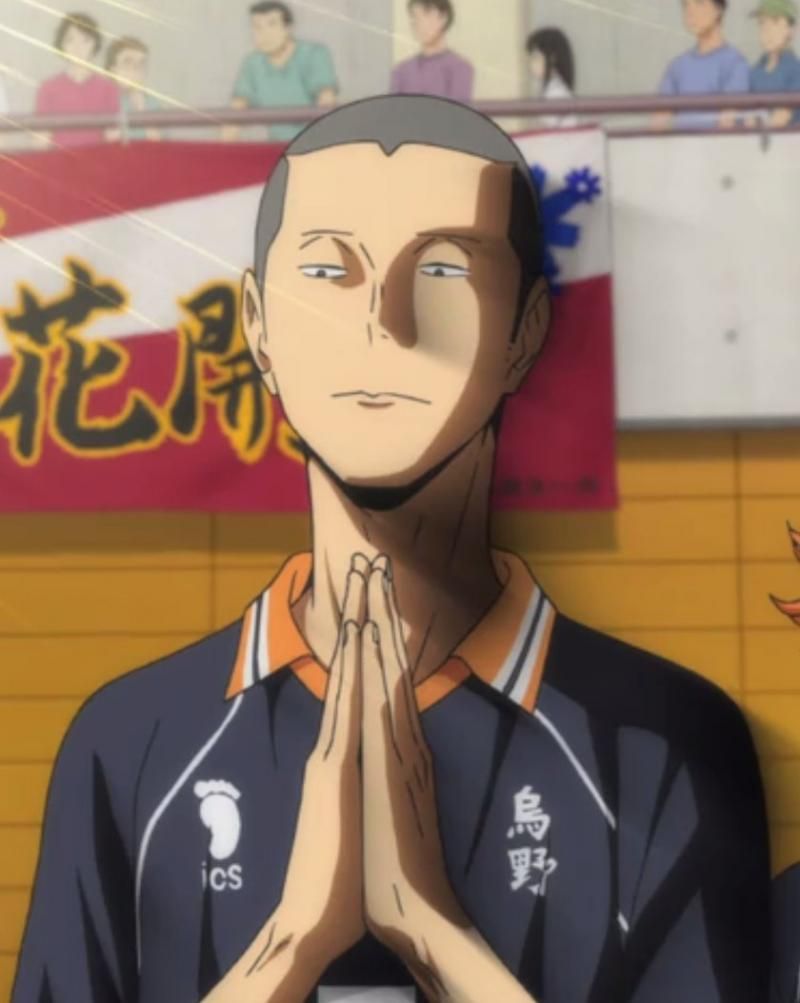 Tanaka - Haikyuu xD Buddha face, i love it | Haikyuu funny ...