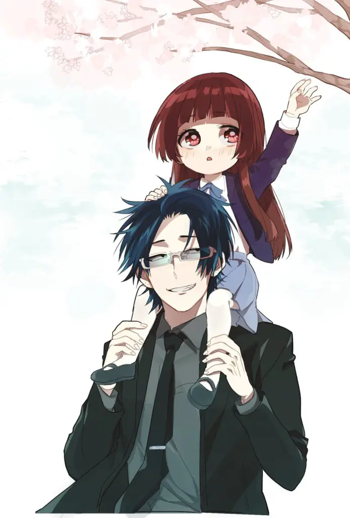 The Yakuza’s Guide to Babysitting Bonus Blu-ray illustration by Wakame Konbu