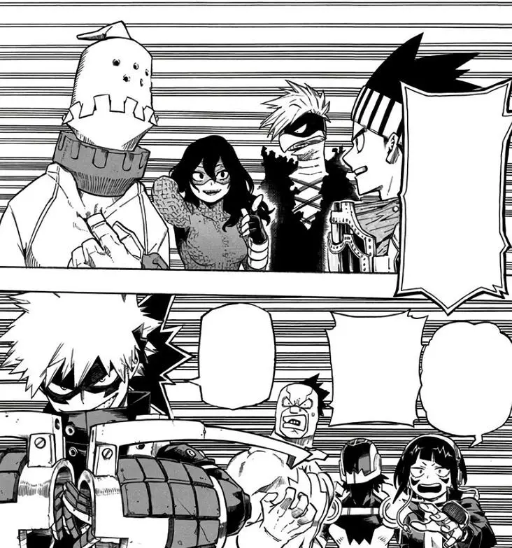 Class 1-B Team Yosetsu Awase, Setsuna Tokage, Kojiro Bondo, Togaru Kamakiri Vs Class 1-A Team Katsuki Bakugou Kyoka Jiro, Hanta Sero, Rikido Sato