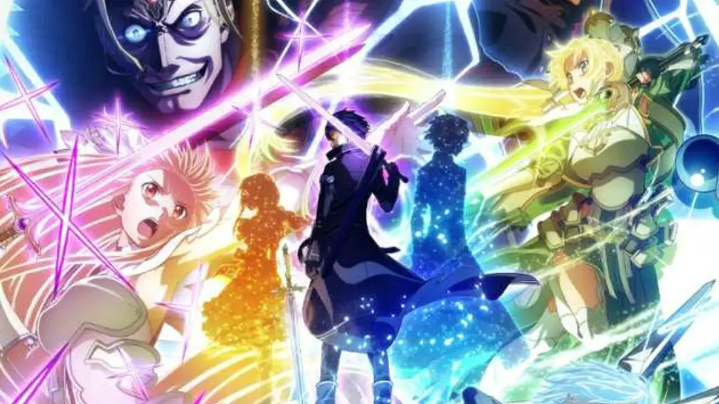 Sword Art Online: Alicization War of Underworld Part 2 Kirito, Asuna, Sinon, Alice, Vector