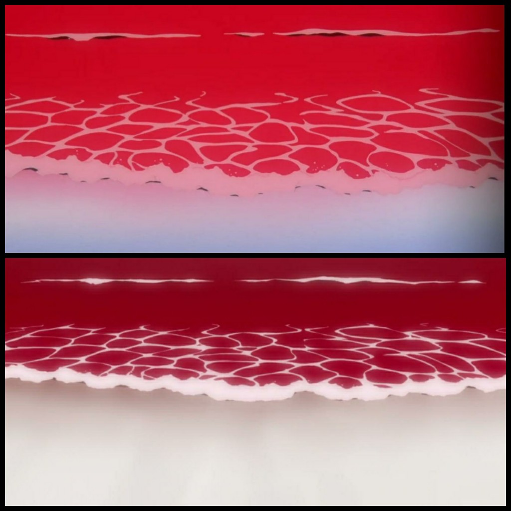 Pic 1: Ending Of End Of Evangelion, Pic 2: Opening of Rebuild Of Evangelion 1.0