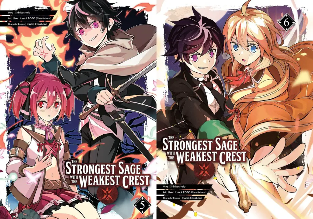 The Strongest Sage with the Weakest Crest Volume 5 and 6 cover