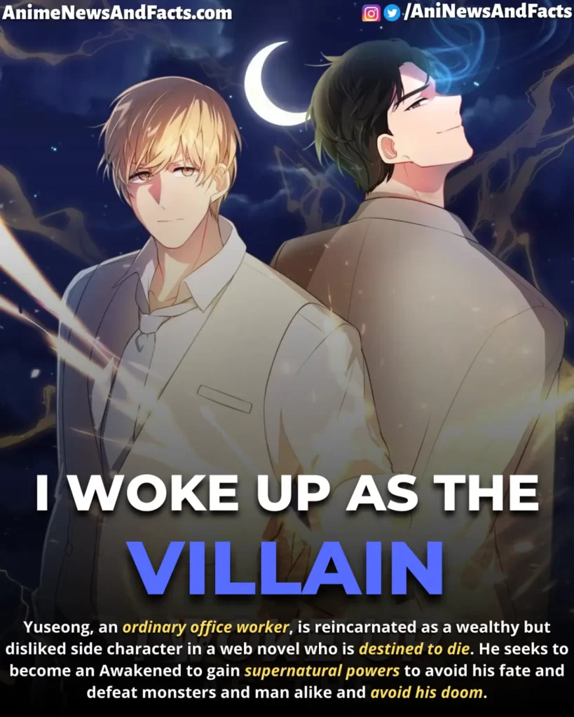 I Woke Up as the Villain manhwa summary